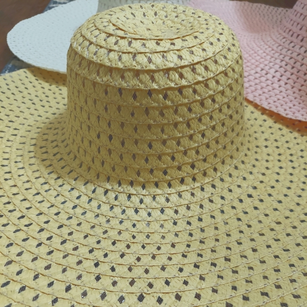 Tan Sun hat, Floppy hat 👒 Summer hat, Foldable beach hat, Large Brim Sun hat